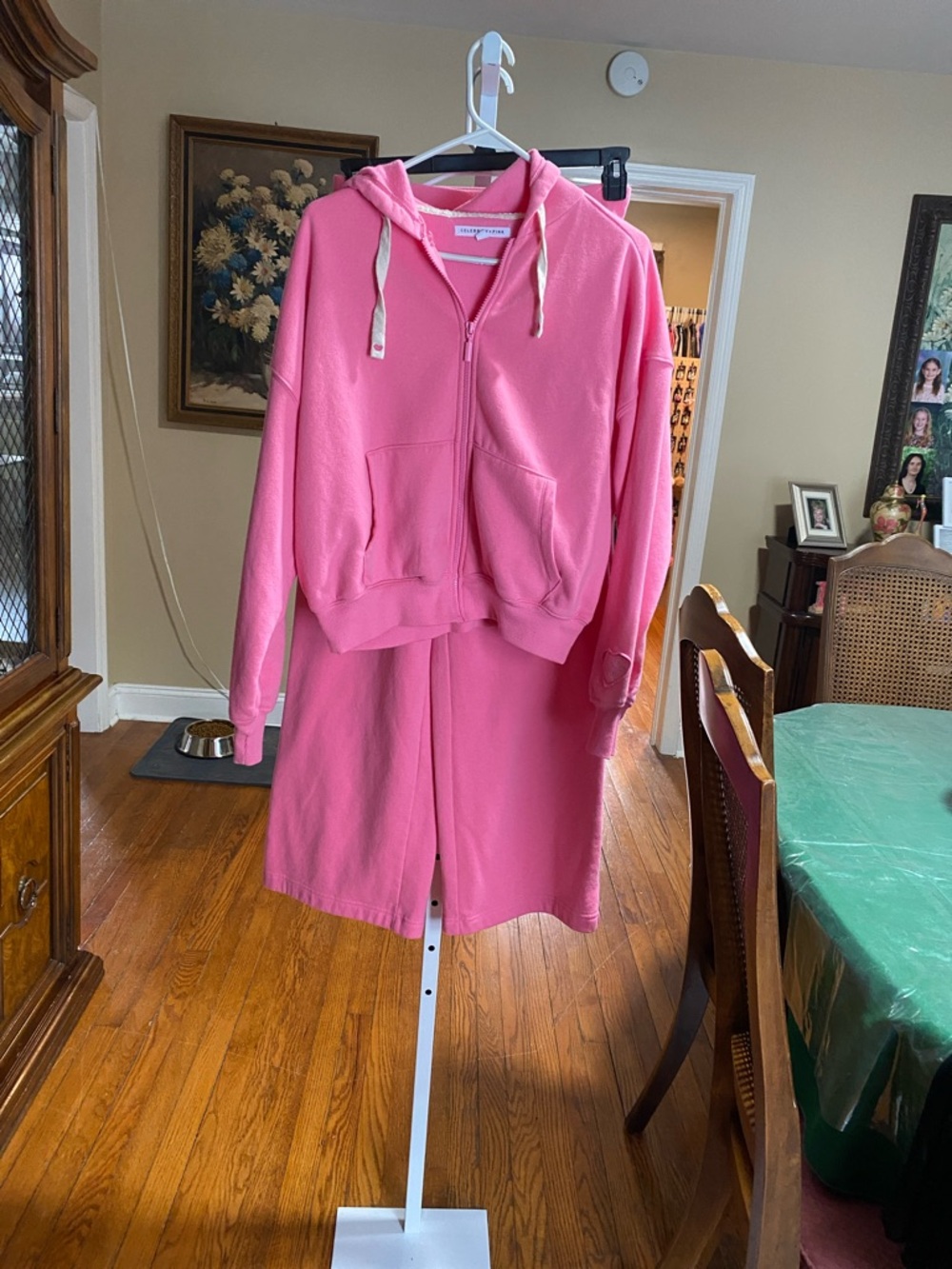 Celebrity Pink Hot Pink Zip-Up Hoodie and pant set